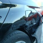 Before and after photographs of a damaged Hyundai that was repaired by Elite Paint & Body Shop in West Palm Beach, FL