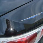 Before and after photographs of a damaged Hyundai that was repaired by Elite Paint & Body Shop in West Palm Beach, FL