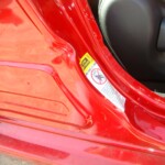 Before and after photographs of a damaged Red Toyota Corolla that was repaired by Elite Paint & Body Shop in West Palm Beach, Florida.
