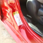 Before and after photographs of a damaged Red Toyota Corolla that was repaired by Elite Paint & Body Shop in West Palm Beach, Florida.